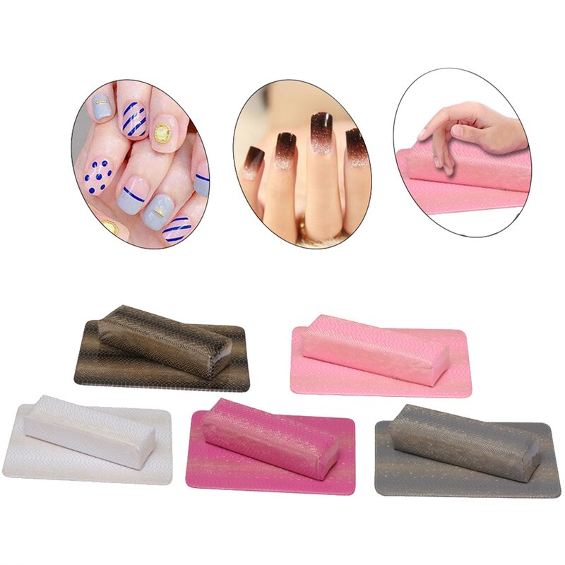 Schlange Haut Tisch Pad Hand Kissen Schwamm Arm Rest Kissen Nail art Weiche Hand Ruht Nagel Matte Pad Salon Maniküre werkzeug