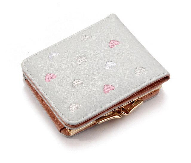 ¡Novedad! Cartera Catei Karrui de estilo coreano para mujer, monedero bordado: 39 gray