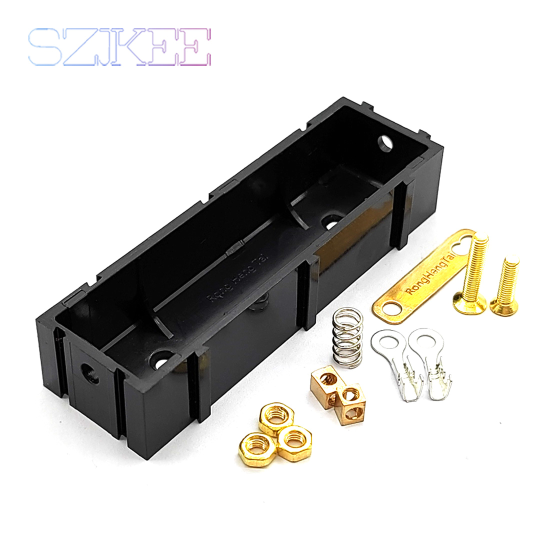 18650 Battery Case Solder-free Splicable Battery Box 18650 Battery Slot 18650 Holder with Lid Connector Optional DIY: Blue