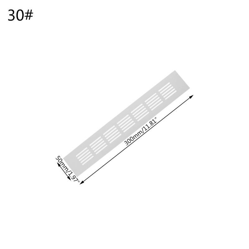 Rejilla de ventilación de chapa perforada de aleación de aluminio 28TC: 30