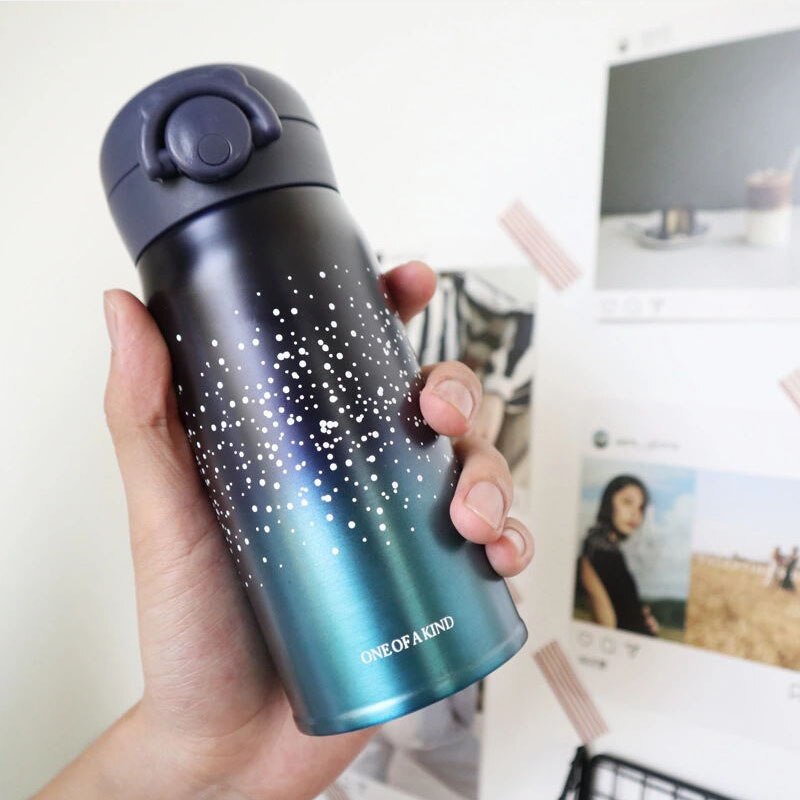 ! Termo de 500ml, taza de de botella, termo de café, té, leche, Taza de Viaje, termo de doble pared de acero inoxidable, frascos de vacío, , termo taza: 500ml / 4