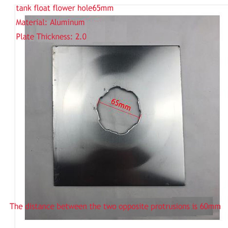 Samochodowe pływak robić zbiornika paliwa kwiat otwór akcesoria aluminiowa płyta tłoczenie części 55/65/70/103mm ciężarówka zmodyfikowane części blokowanie Fu: 65MM