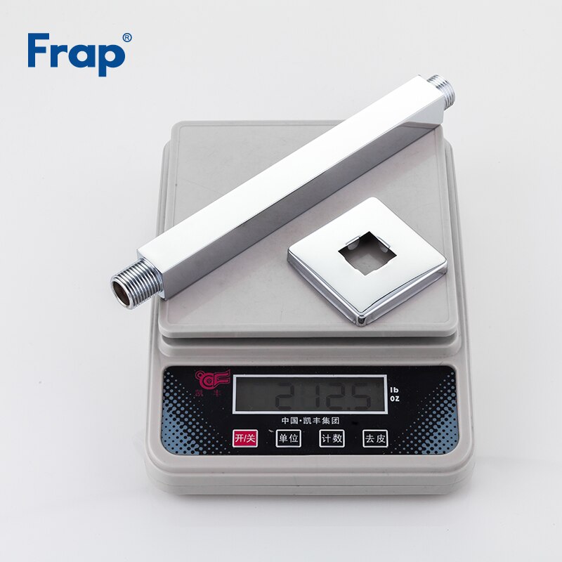 Frap badeværelse 20cm brusearm bruser armatur fix arm krom messing væg loftmonteret bruser arm rør tilbehør  y81018