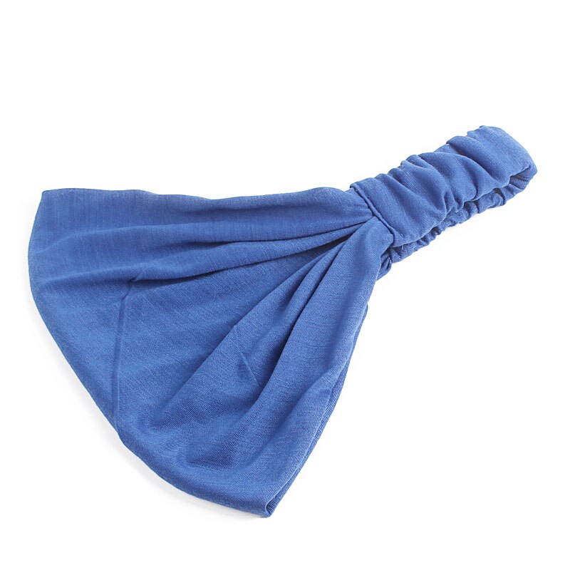 zomer dames effen katoenen hoofdband elastische brede zachte meisjes sport yoga geknoopte hoofdband hardloopzweetband voor tennisgymnastiek