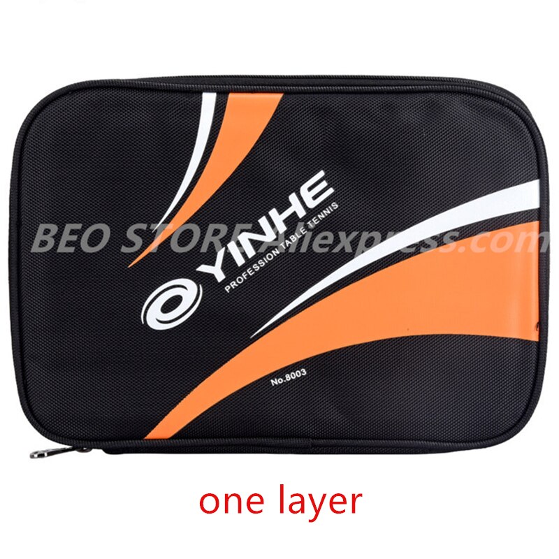 YINHE de raquetas de tenis bolsa para accesorios profesionales Ping Pong set de fundas de tenis de mesa: 1 layer black orange