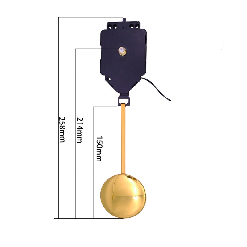 Boîte à carillon à musique, mécanisme à pendule à mains en plastique à Quartz, horloge à faire soi-même Kits d'accessoires