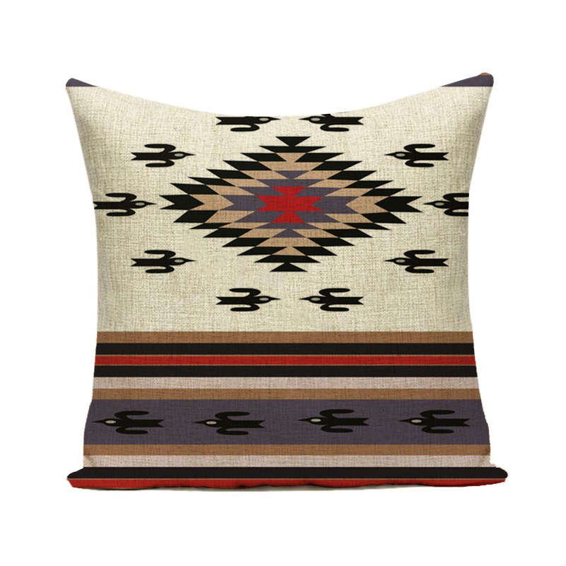Sierkussen Gevallen Bohemian Aztec Geometrische Patroon Kussenhoes 45Cm X 45Cm Thuis Woonkamer Decoratie Linnen/katoen Kussensloop: 10