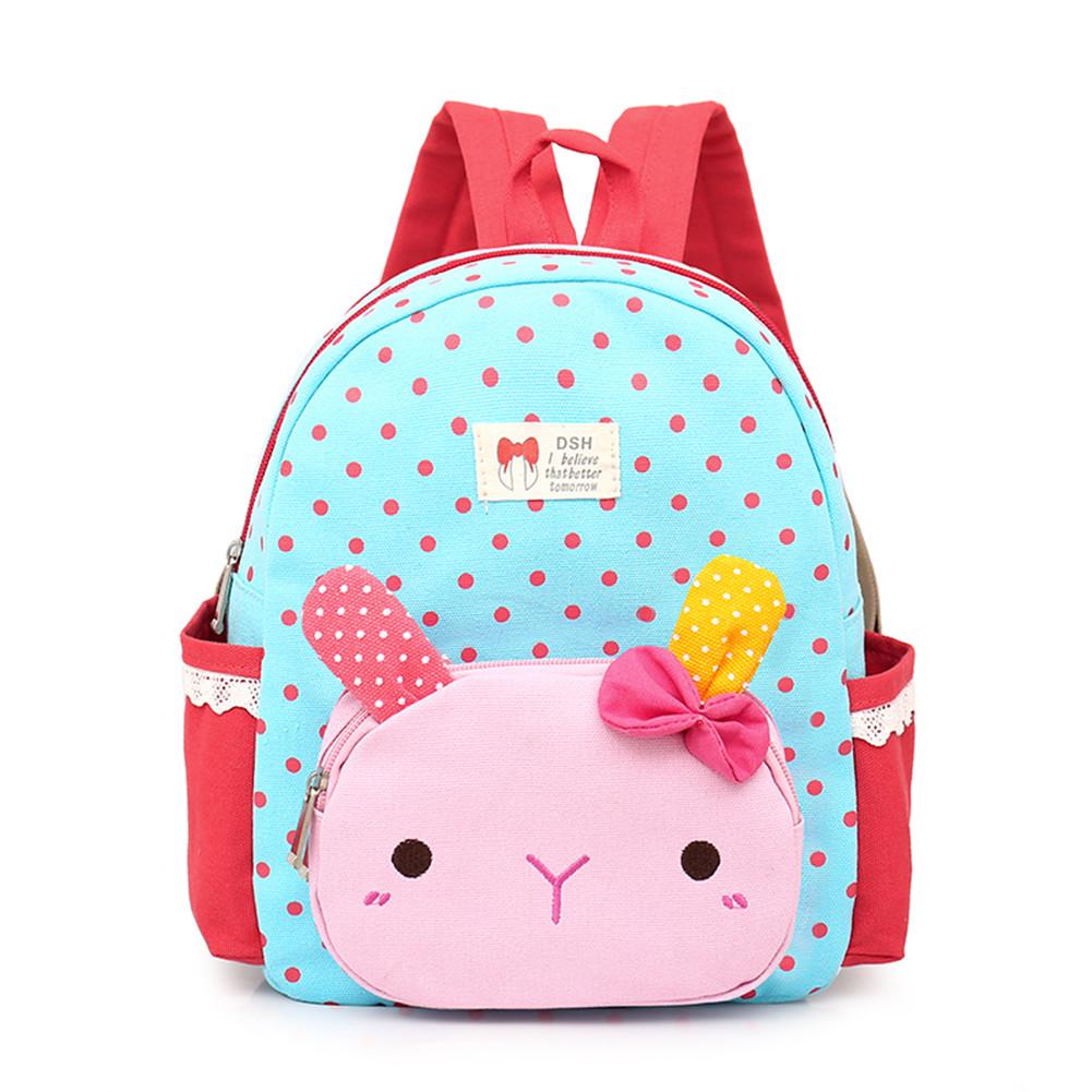 Cartoon schattige rugzak met golfpatroon, kleutertas, kinderrugzakken voor meisjes, schoolrugzak, babymeisjestas