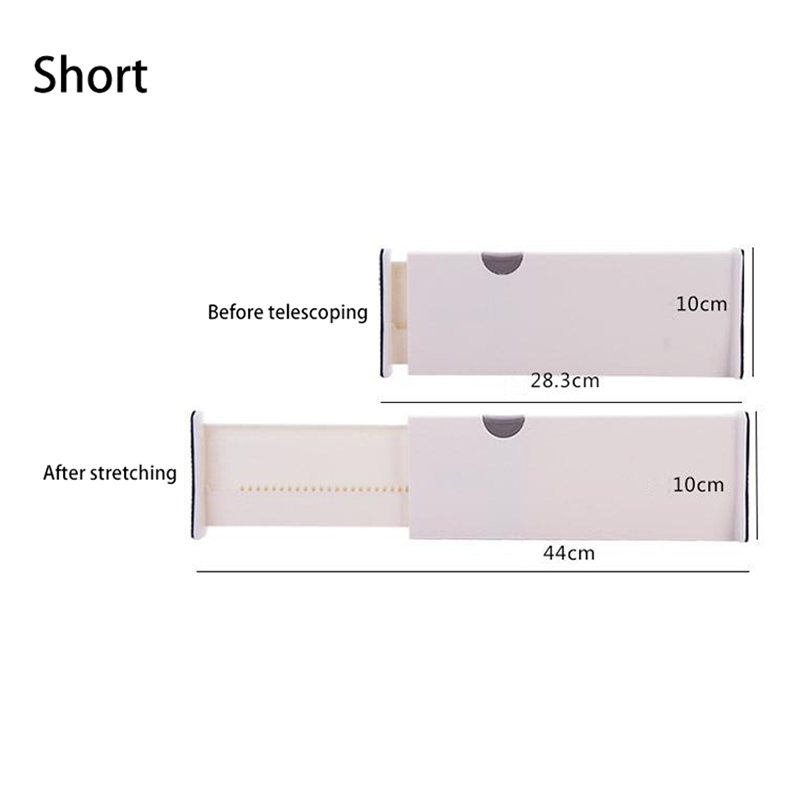 Anti-Slip Household Adjustable Spring Loaded Organizer Retractable Drawer Divider Space Separation Tool Wardrobe Partition Board: S