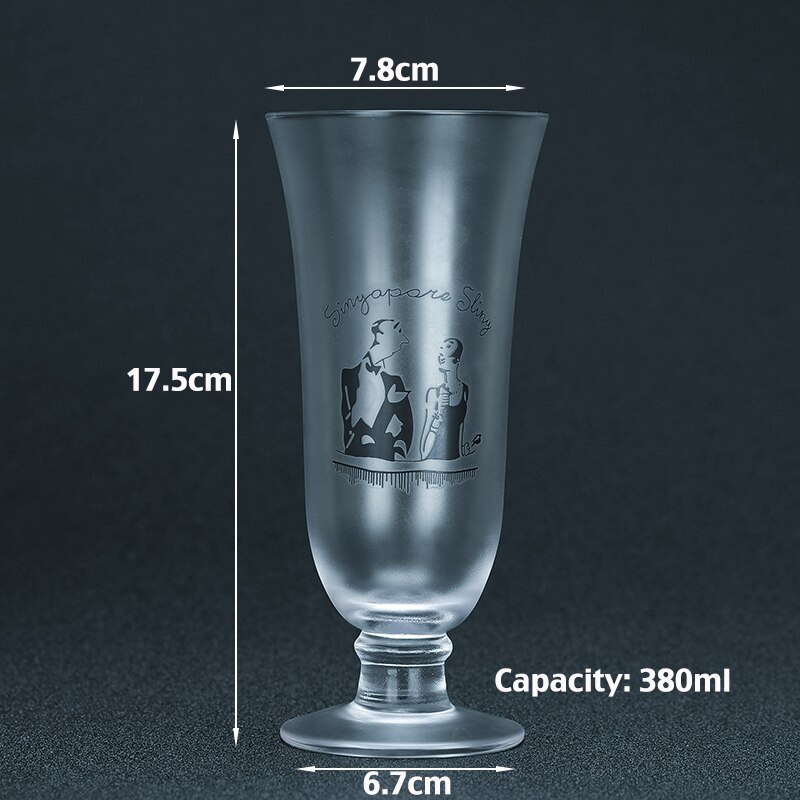 2PCS Singapore Sling Glasses, Cocktail Glasses, Long Drink Glasses, Juice Glass Set of 2