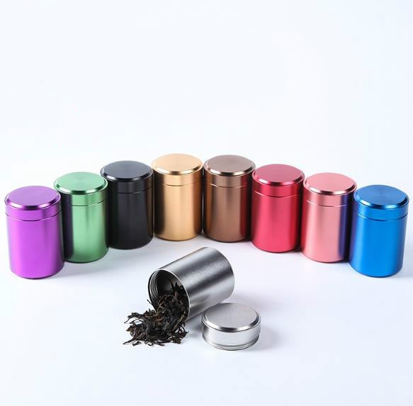 70Ml Luchtdicht Geur Proof Container Aluminium Herb Stash Metal Sealed Kan Thee Metalen Doos