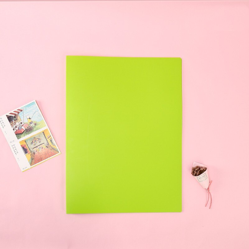 Sac de rangement pour fichiers et documents, pochette de rangement pour Album, croquis, dessin, fourniture de bureau pour étudiants, A3, 20/30 feuilles, 8k: 30 pages green
