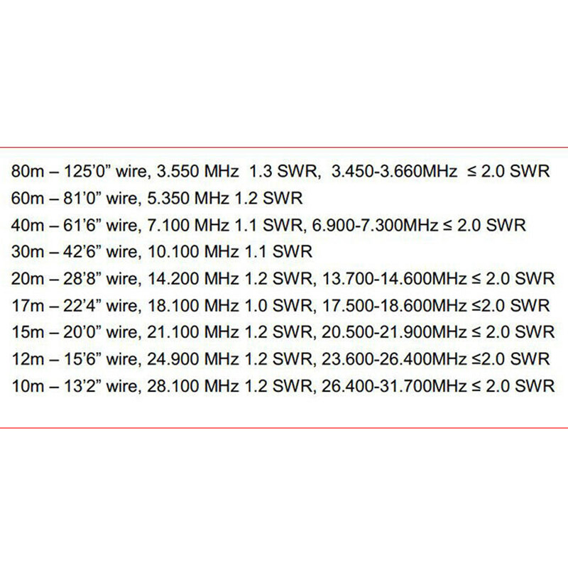 Portable No Tune End Fed Half Wave Antenna DIY Kits &amp; Assembled