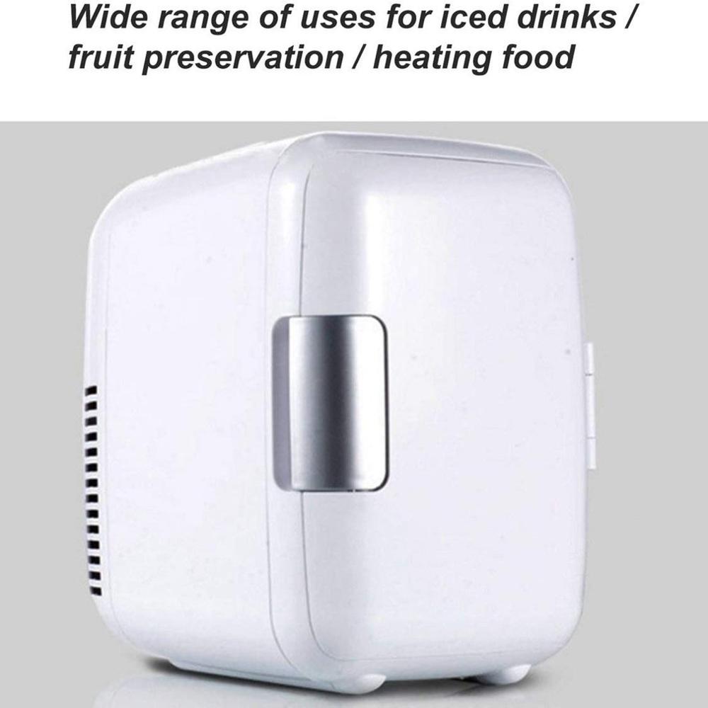 4 Liter Portable Compact Personal Fridge Cools & Heats Great for Bedroom Office Car Dorm Portable Makeup Skincare Fridge