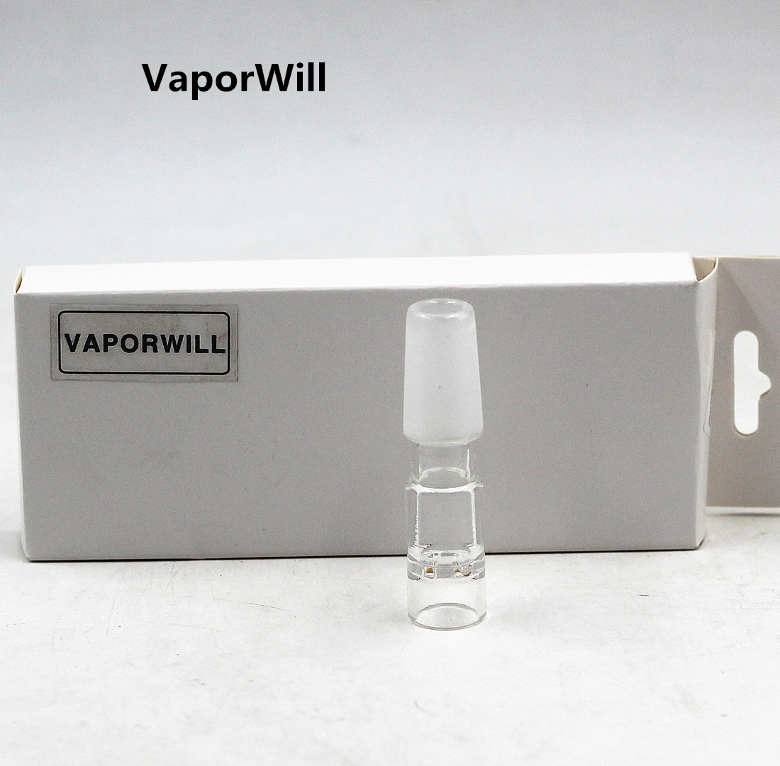 Frosted Glass Aroma Tube 14mm GonG Water Pipe Bong Adapter for Arizer