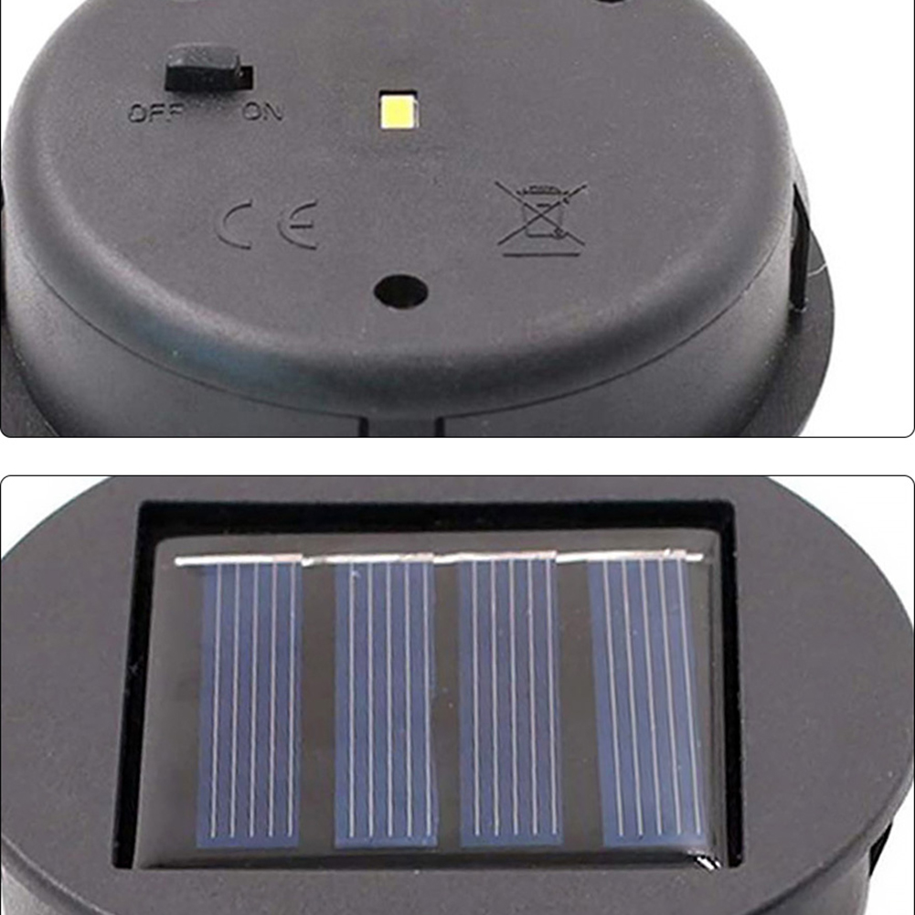 8Cm Zonne-Energie Lamp Basis Met Led Lamp Zonne-Verlichting Vervanging Ip44 Waterdichte Sfeer Versieren Lichthouder Voor Buiten Tuin