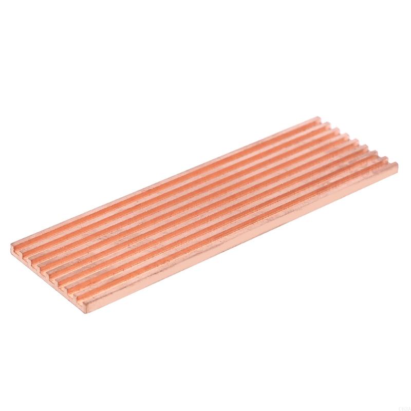 C63A Heatsink Cooler Heat Sink Thermal Conductive Adhesive for M.2 2280 PCI-E NVME SSD: Silver