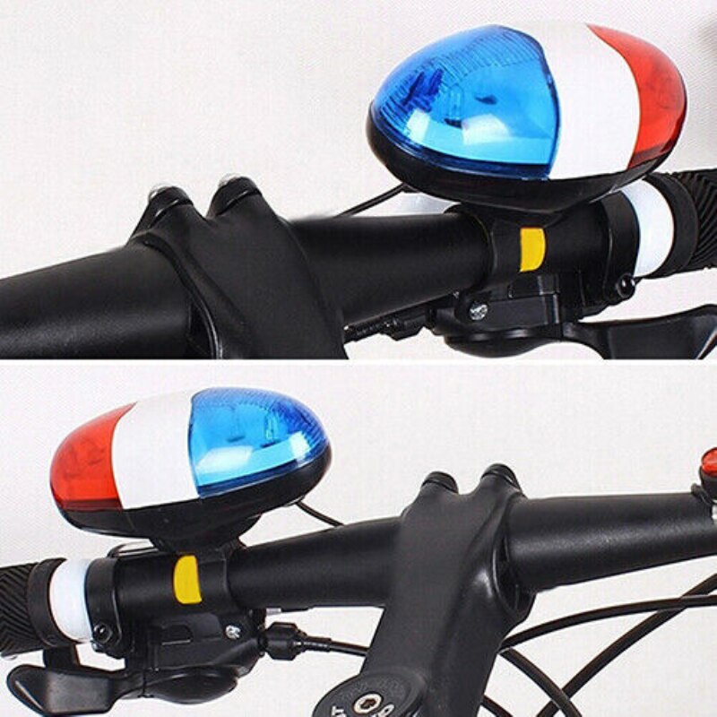 6 LED Fahrrad mountainbike rücklicht Fahrrad Polizei Licht Laute Sirene Klang Trompete Radfahren Horn Glocke Fahrrad Radfahren Zubehör
