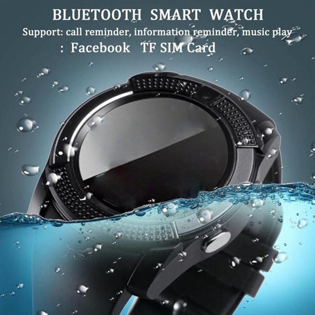 Wasserdichte Intelligente Uhr Männer mit Kamera Bluetooth Smartwatch Schrittzähler Herz Bewertung Monitor Sim Karte Armbanduhr