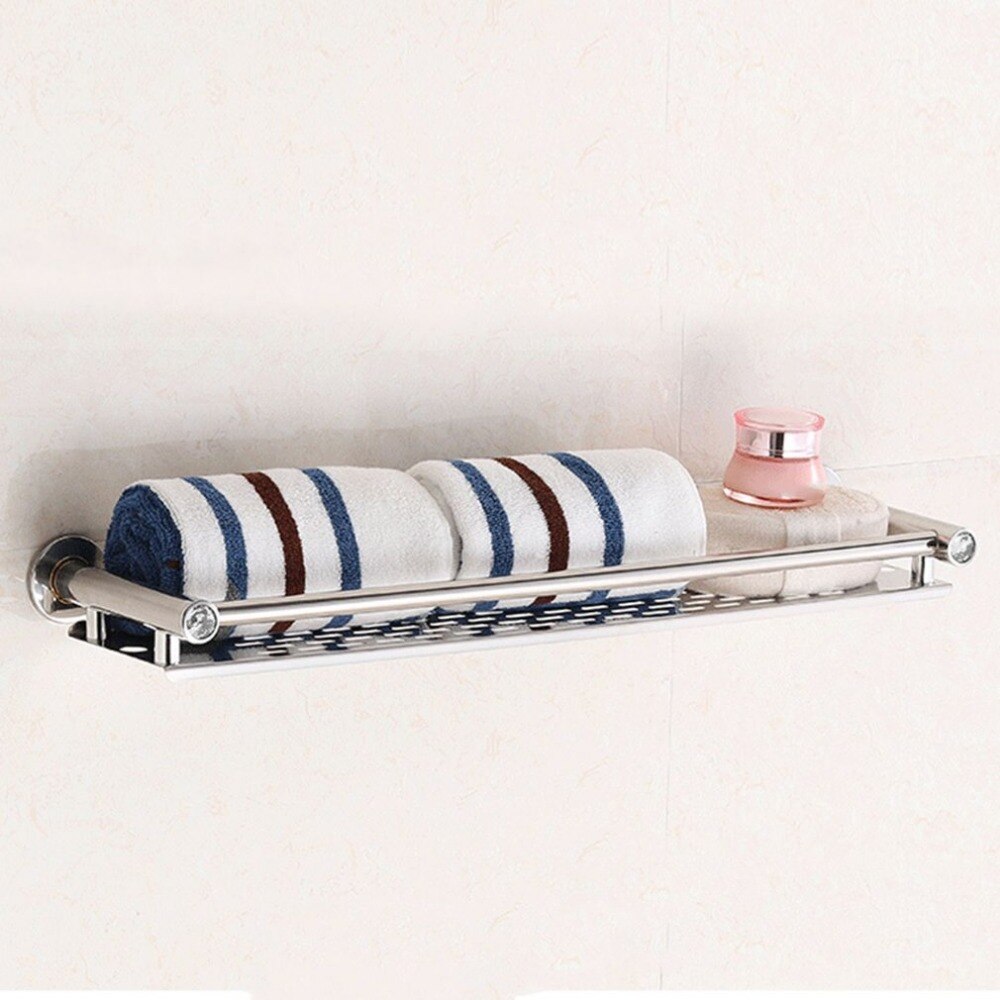 Stainless Steel Anti-rust Frame Storage Shelf Wall Mounted Hanging Rack Toilet Washroom Bathroom Soap Sponge Holder