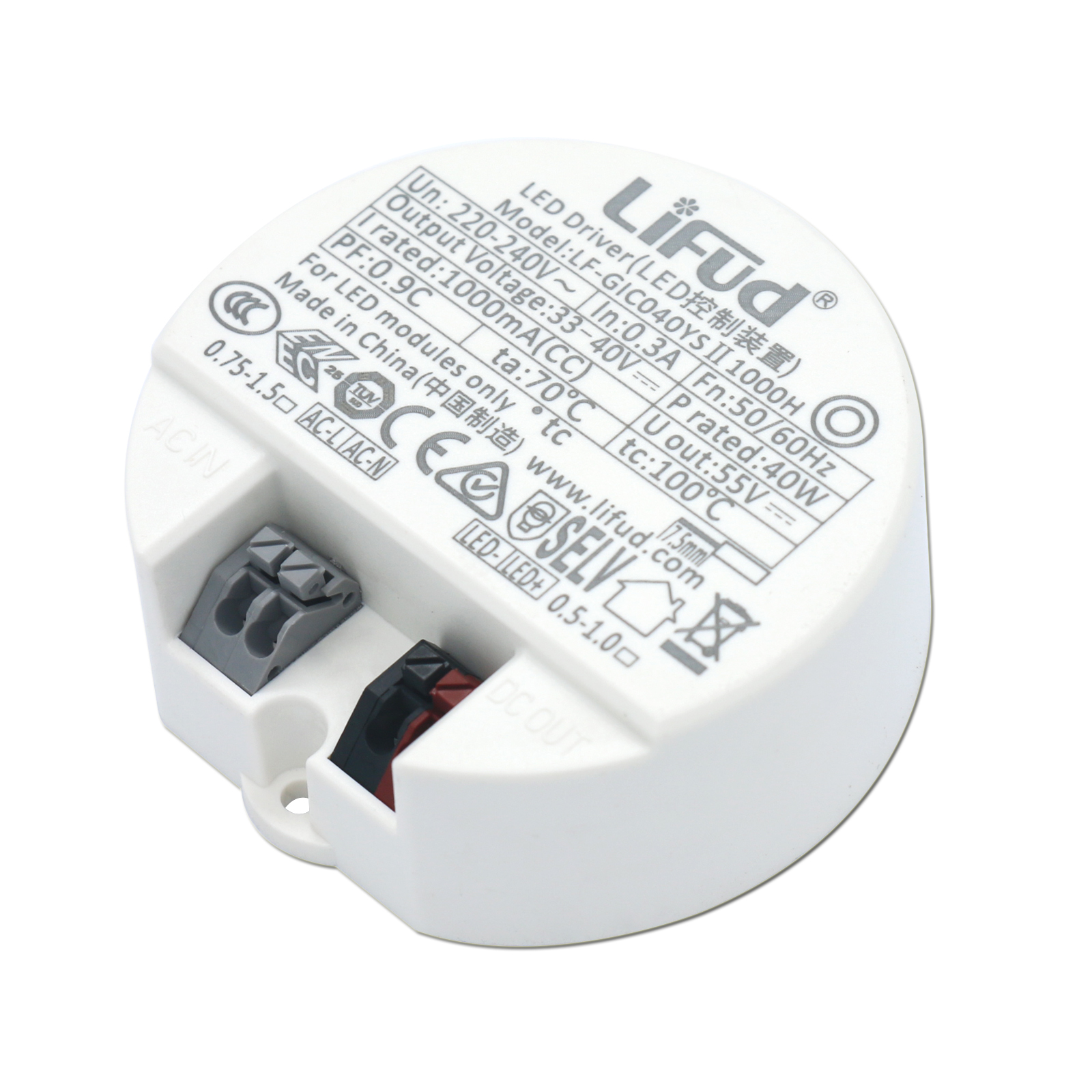 Pilote LED 40W 30W 20W 18W 14W 12W 10W DC33-40V, alimentation de plafond, transformateurs d'éclairage AC220-240V, projecteur LED à monter soi-même