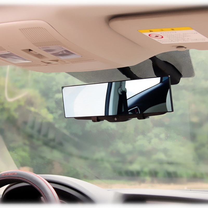 HD Auto Achteruitkijkspiegel groothoek Panoramisch Achteruitkijkspiegel Auto Reverse Back Parking Referentie Spiegels 30cm auto-styling