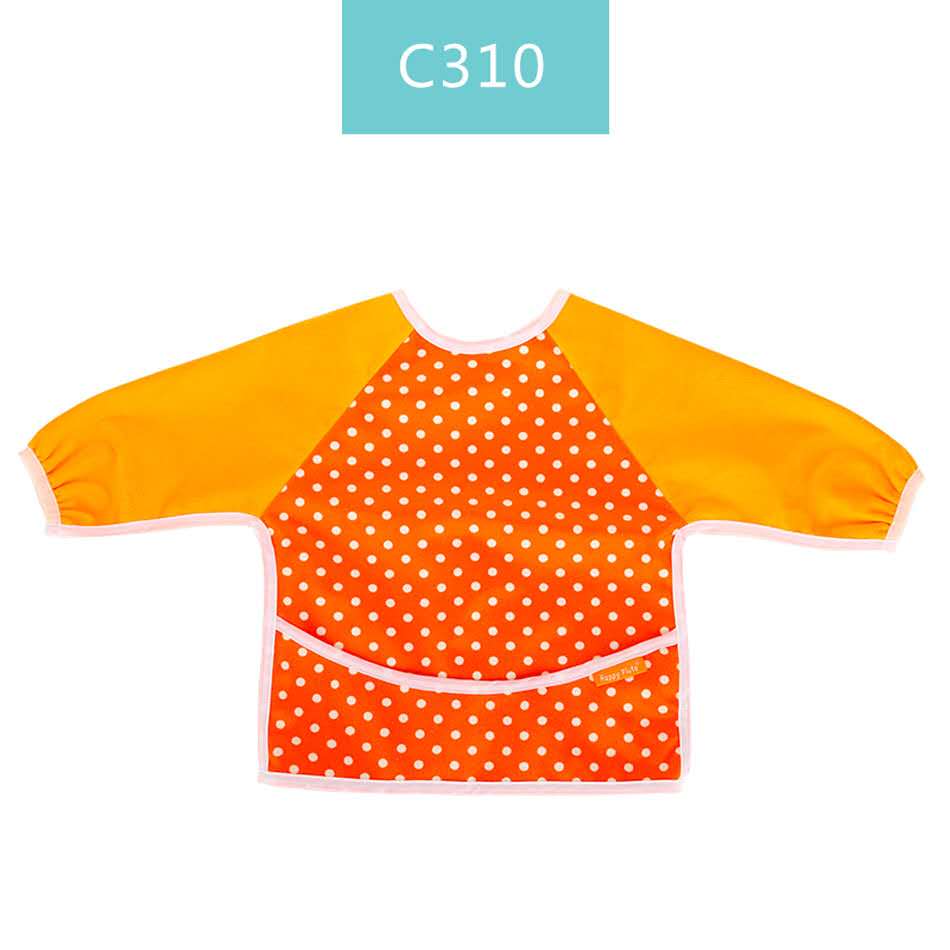 Happyflute Baby Slabbetjes Waterdichte Baby Slabbetjes Print Pul & Print Minky Leuke Lange Mouwen Kinderen Bib Burp Kleding Baby Spullen: C310