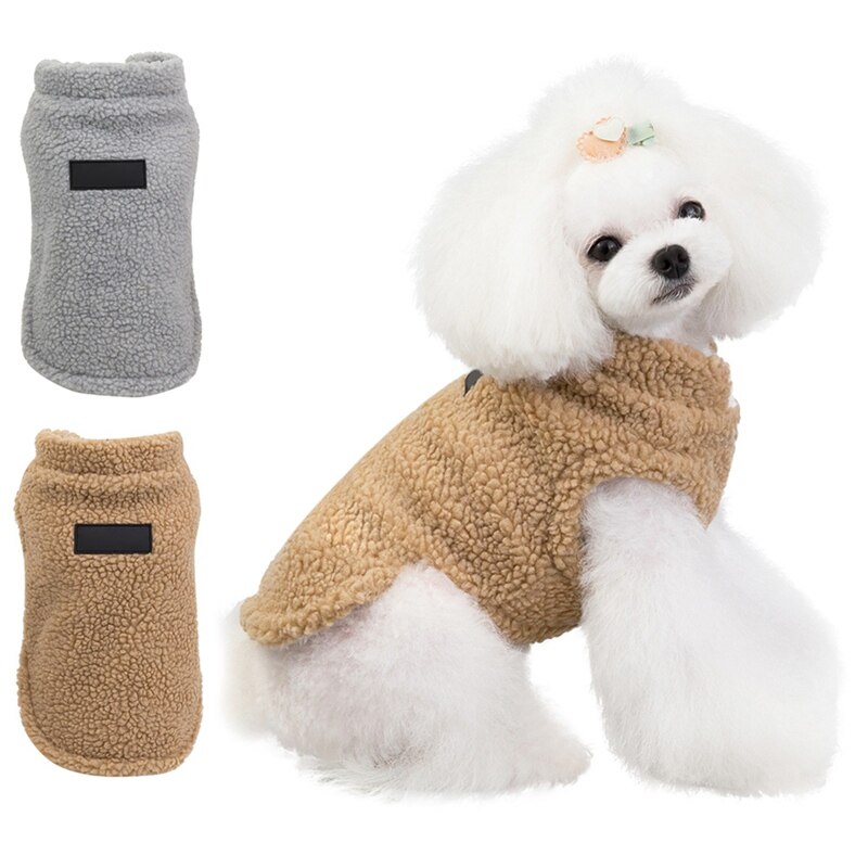 Huisdier Warm Cashmere Kleding Tops Modieuze Herfst Winter Hond Down Kostuum Puppy Outfit Tops Maat S-XXL
