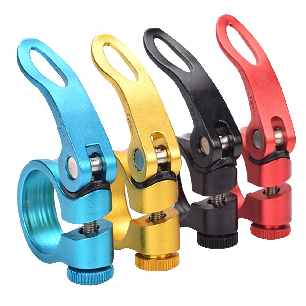Reserve eenvoudig te installeren fiets herbruikbare duurzame zadelpenklem aluminiumlegering accessoires lichtgewicht snelspanner vervanging