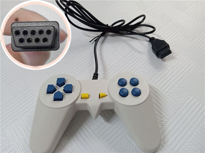 Various Models Joysticks Retro Game Console Accessories 7-hole 9-hole Micro-USB Mini-USB Adapter Controller Gamepad Joystick: 9-HOLE-Blue