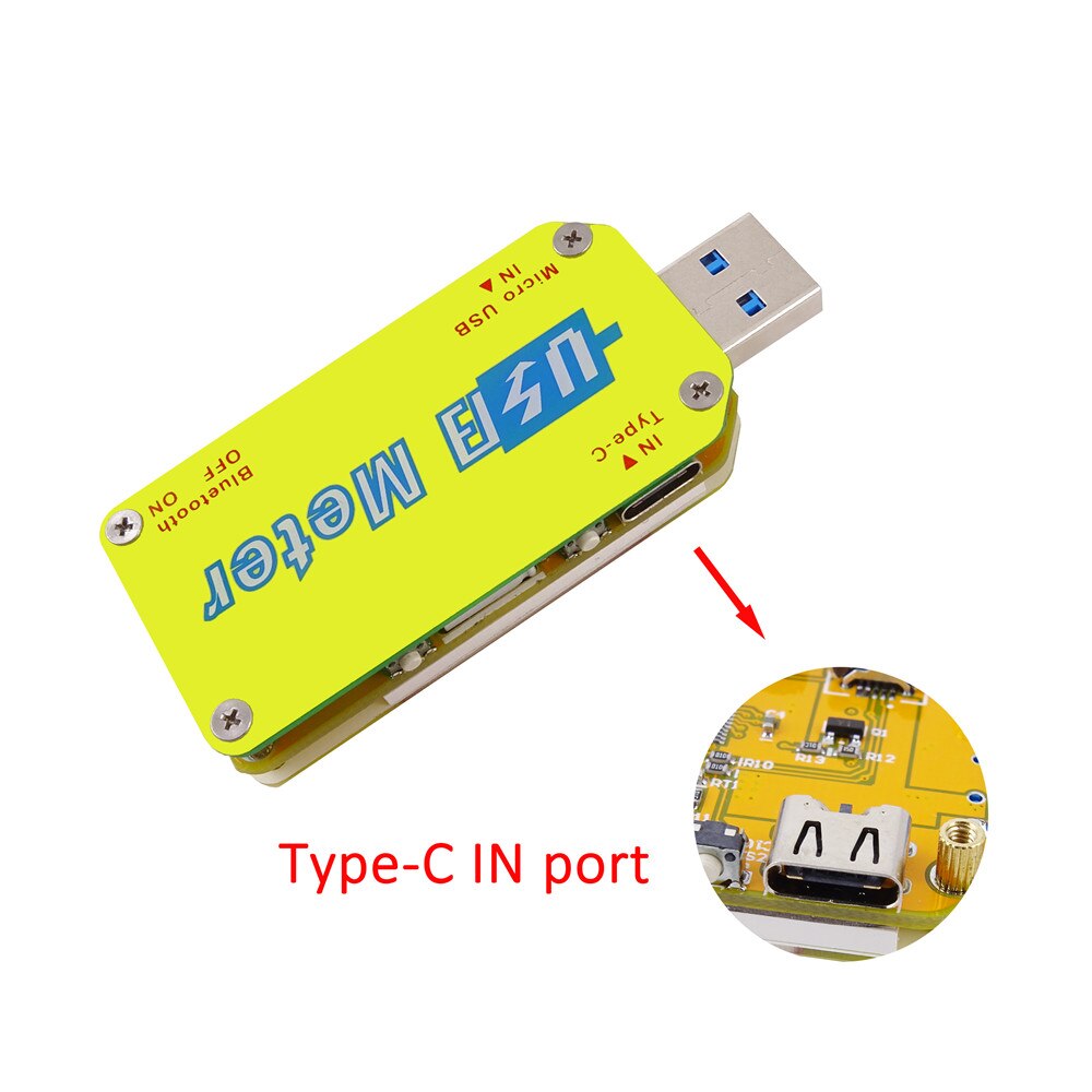 UM34 UM34C LD35 HD25 USB 3,0 Typ-C DC Voltmeter Amperemeter Spannung Strom Meter Batterie Ladung Messen Kabel Widerstand Tester