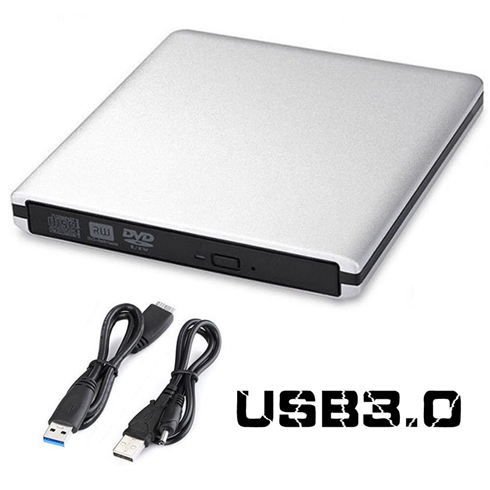 Ultra Slim Externe USB 3.0 Hoge Snelheid CD-RW DVD-RW Super Drive Speler Schrijver Brander voor HP ASUS DELL Samsung Lenovo, PC Laptop