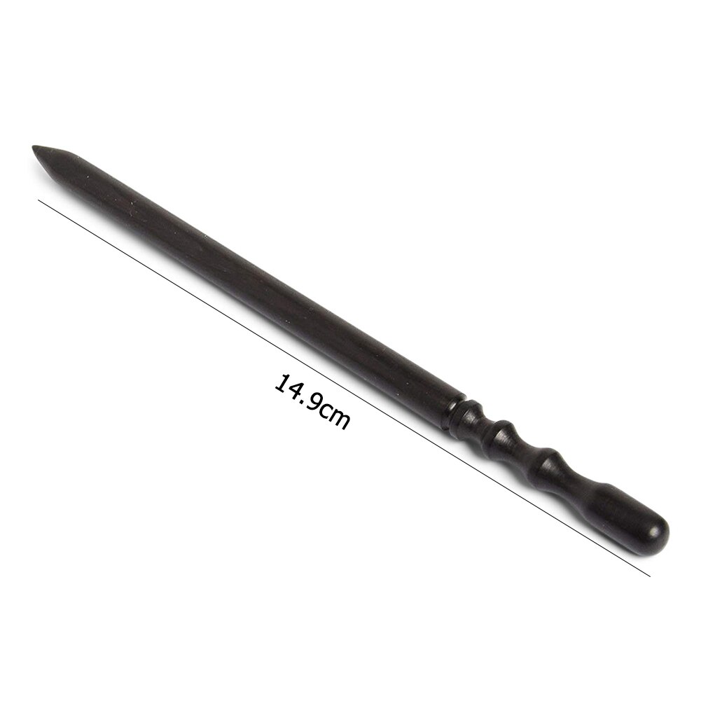 3 Types Ebony Grinding Block/Rod Smooth Polish Leather Edge DIY Leather Grinding Tool Leather Craft Edge Burnisher Kit