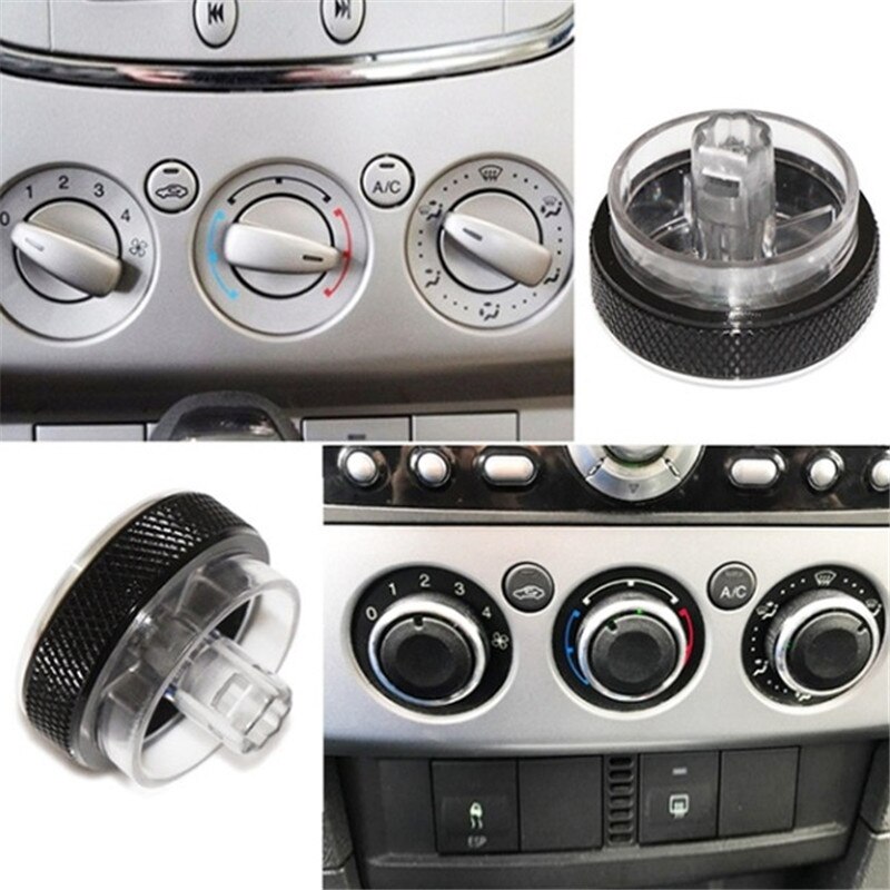 3pcs/Set 4 Colors Car AC Knob Aluminum Alloy Air Conditioning Heat Control Switch Accessories