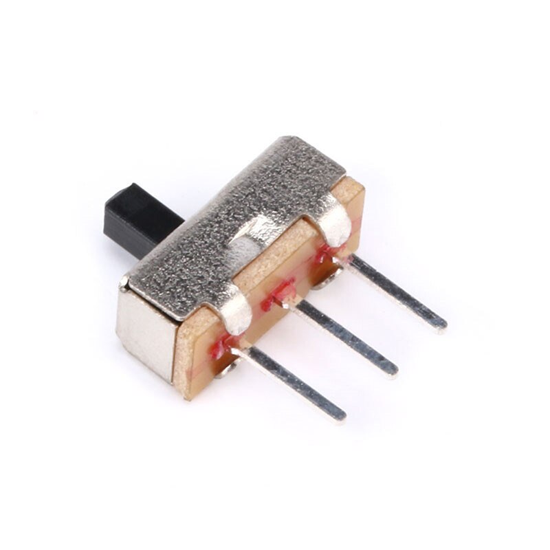 20Pcs/LOT SS12D00 Interruptor On-off Mini Slide Switch 3Pin 1P2T 2 Position Toggle Switch Handle Length:3MM/4MM/5MM