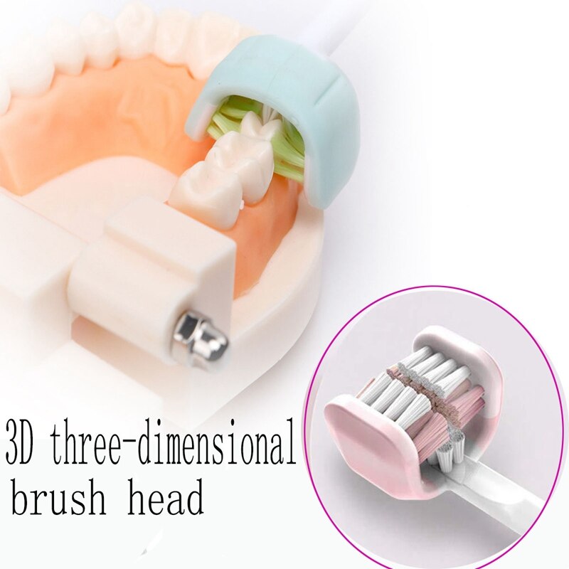 U-Shaped Three Side Electric Toothbrush Rechargeable Replacement Brush Heads Deep Cleaning Included Wraps Teeth Toothbrush