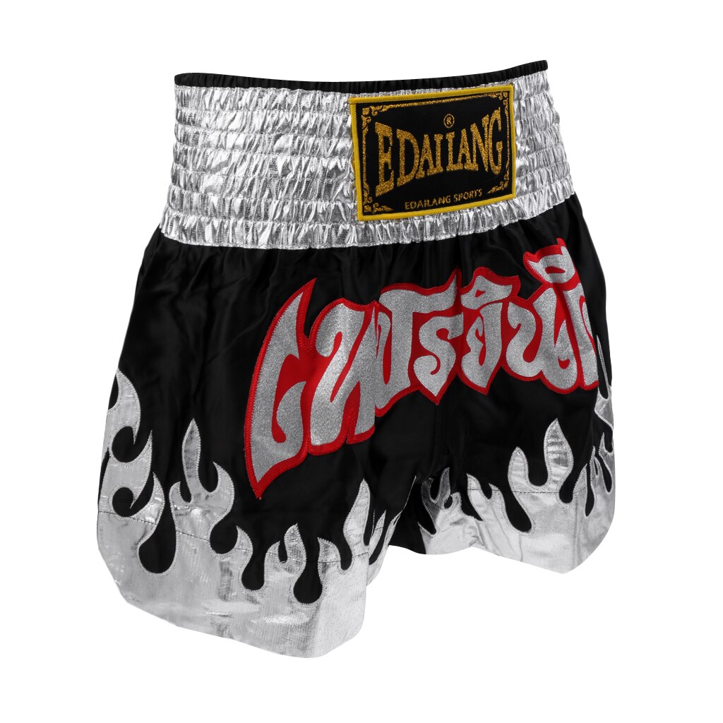 Satin Boxing Shorts Muay Thai Fighting Sanda MMA Shorts for Men Women