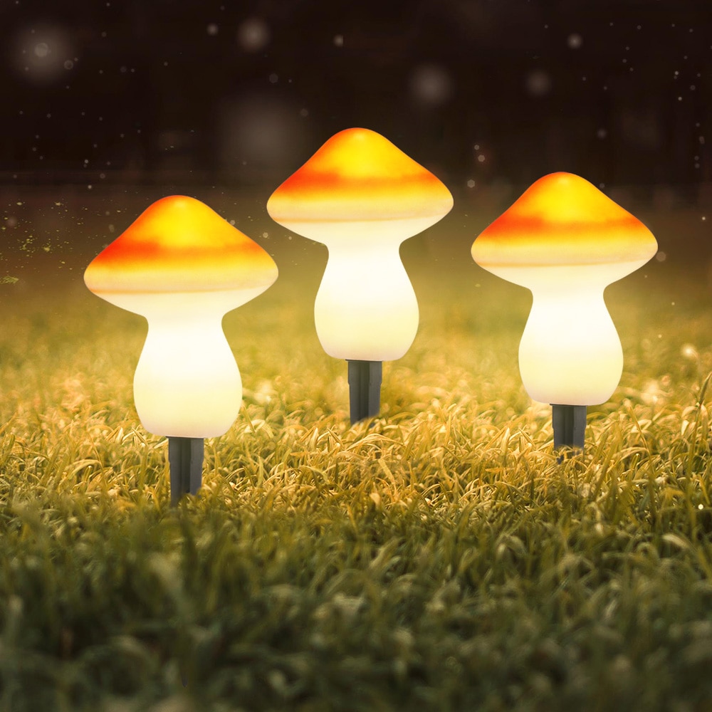 9leds Solar Energy Mushroom String Light Lamp For Garden Party Decoration