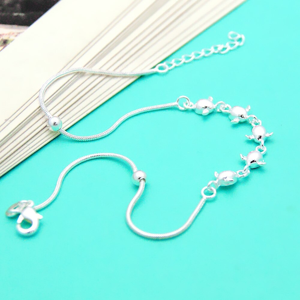 Charmante Dames Zilveren Sieraden Mode Engel Ei Hanger Enkelbandje Leuke Meisje Bel Enkelband 925 Sterling Zilveren Enkelbanden Voor Vrouwen