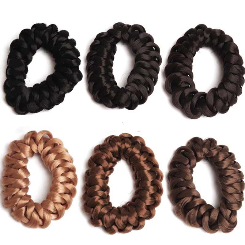 Pruik Paardenstaart Hoofdband Elastisch Weven Vlecht Haarlussen Elastiekje Hairstyling Fixator Styling Tools Haaraccessoires