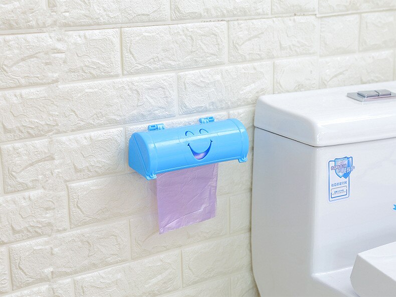 Sacos de lixo para parede 1 peça, recipiente para armazenamento de saco de lixo na parede, suporte de plástico para cozinha, dispensador de merceiro, banheiro 0600