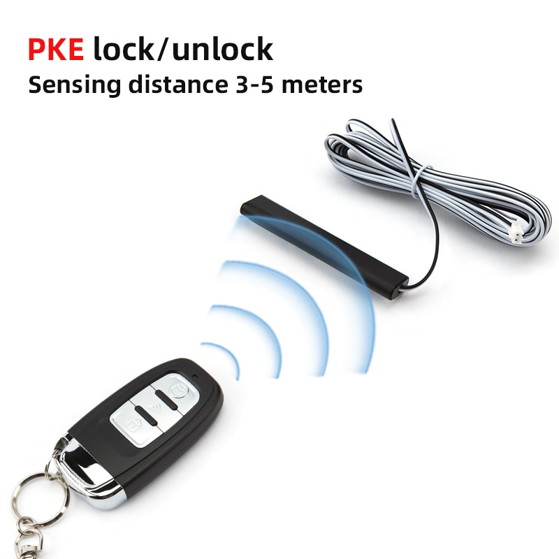 Auto Keyless Start Systeem Op Afstand Start Stop Keyless Entry One-Key Start Anti-Diefstal Alarm 12V