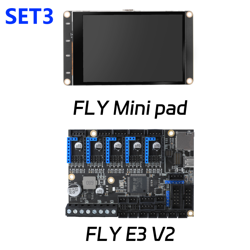 Mellow Fly Mini Pad pantalla táctil resistiva/capacitiva Klipper pantalla de 3,5 pulgadas Chip H3 para impresora 3D DIY VzBoT Voron Ender 3: 1,6 mm / Azul