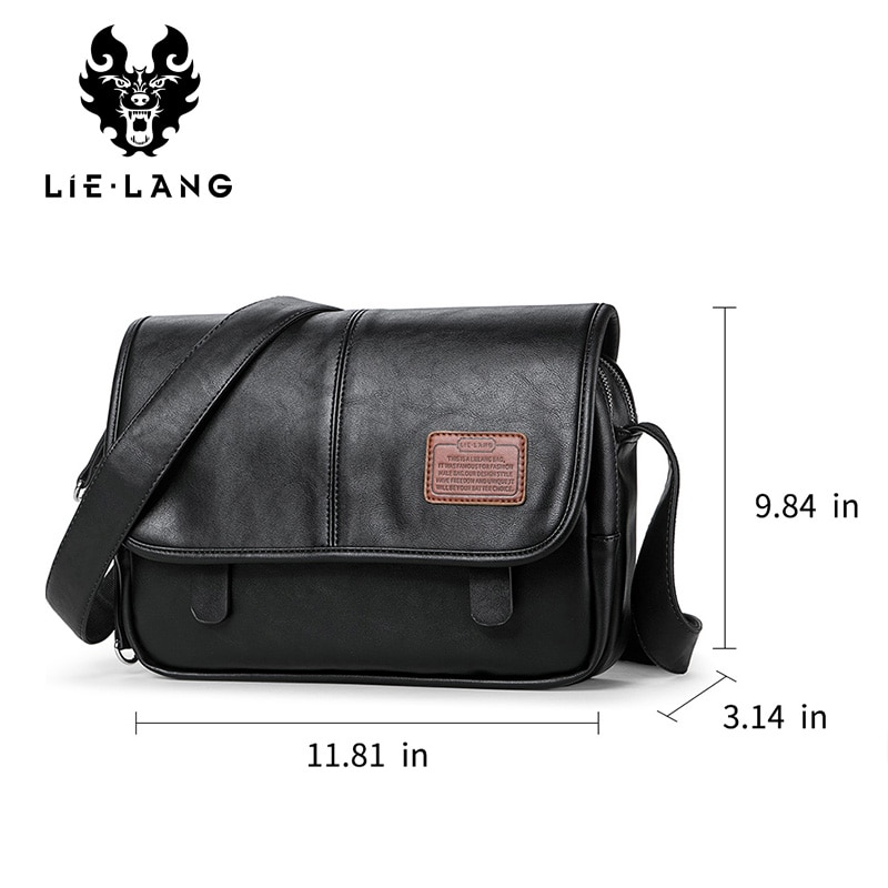 LIELANG Crossbody Bags Shoulder Bag Casual Men's Messenger Bag Men Waterproof Brand Soft leather Mens Shoulder Bags