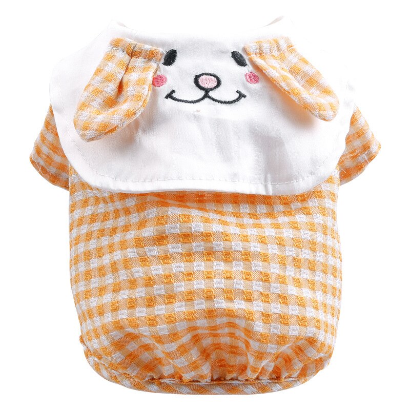 Sommar katt hund skjorta valp yorkshire yorkie kostym liten hund kläder t-shirt pomeranian pudel bichon schnauzer sällskapsdjur päls