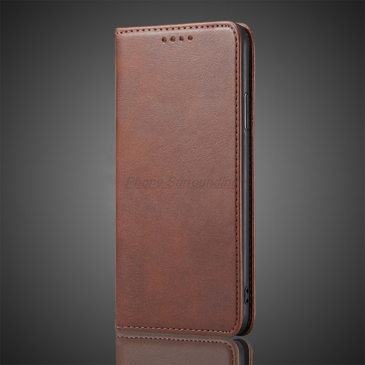 Leather Case for OPPO Realme Neo 7 / Realme Neo7 RMX5060 6.78" Holster Magnetic Attraction Cover Wallet Flip Case Fundas Coque: Brown / Case & Strap