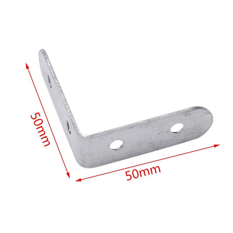30 Pcs Stainless Steel Shelf Support Corner Brace Angle Bracket, 10Pcs 50 X 50Mm &amp; 20 Pcs 20 X 20Mm