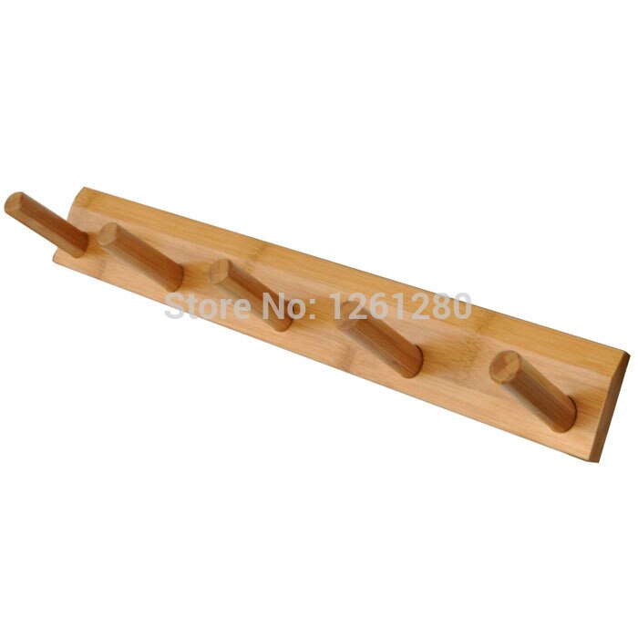 Houten kapstokhaak bamboe hanger muurschildering winkel decoreren huishoudelijke deurhaak muur hotel hanger hardware onderdeel