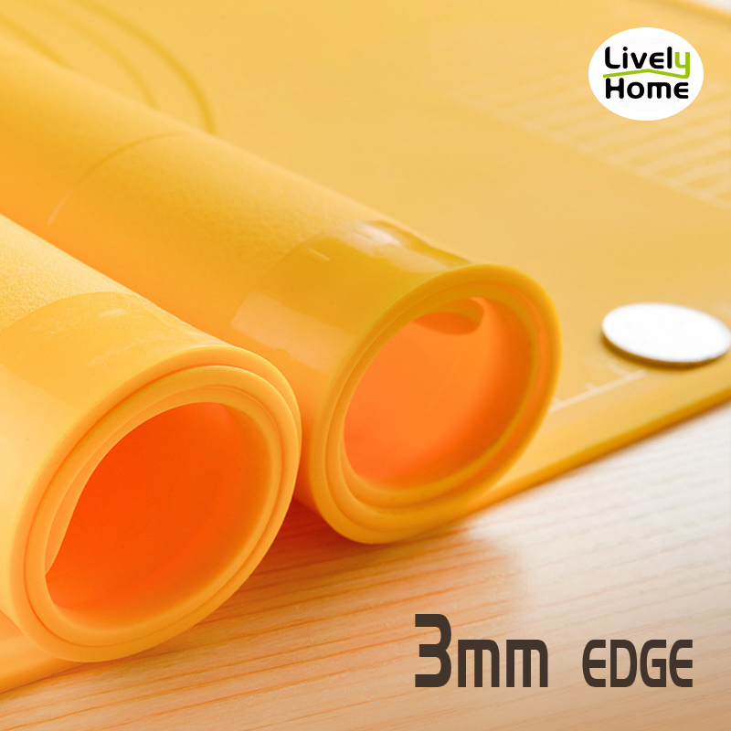 Large Kneading Silicone Mat Rolling Dough Pizza Dumplings Flour Silicon Baking Mat Pastry Pad Board Baking Kitchen Accessories