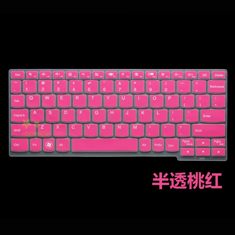 Silicone Keyboard Cover Protector Skin Keyboard For Lenovo Miix4 Miix 700 S206 S210T K20-80 Yoga3 11S K3011W 11 12 Inch: rose